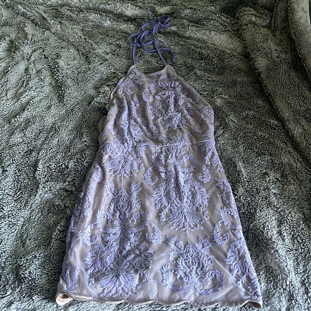 Cute violet lace dress